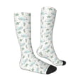 thumbnail image 3 of Fotbe Whale And Turtle print Women's Men's Novelty Crew Socks Cotton Socks Knee High Socks for Walking,Running,Nurses,Pregnancy, 3 of 8
