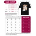 thumbnail image 7 of T Shirts for Women Short Sleeve Cotton Crewneck T-Shirt, Cute Bulldog Dog with Yarn Ball Tee Tops Casual Basic T-Shirts, XS-5XL Black 5XL, 7 of 7