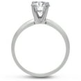 thumbnail image 3 of SuperJeweler 1 Carat Diamond Solitaire Engagement Ring In 14K White Gold For Women, 3 of 5
