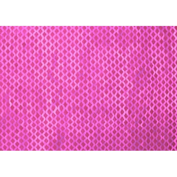 Ahgly Company Indoor Rectangle Abstract Pink Contemporary Area Rugs, 2' x 3'