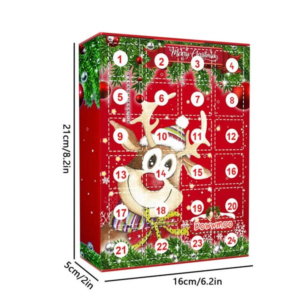 Calendario de Navidad con cuenta atrás 2022, 24 días de calendario de Navidad, calendario de Adviento, juguete, accesorios sorpresa para fiestas de Navidad