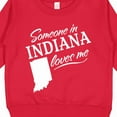 thumbnail image 3 of Inktastic Someone in Indiana Loves Me Toddler Sweatshirt, 3 of 4