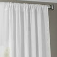 thumbnail image 3 of White Orchid Faux Linen Sheer Curtain (1 Panel), White Orchid, 50W X 96L, 3 of 6