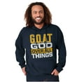 thumbnail image 3 of God Over All Things GOAT Christian Hoodie Sweatshirt Women Men Brisco Brands S, 3 of 6