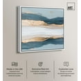 thumbnail image 3 of Art Remedy Abstract with Gold Canvas, 40" x 40", White Frame, Blue Ridge III, 3 of 7