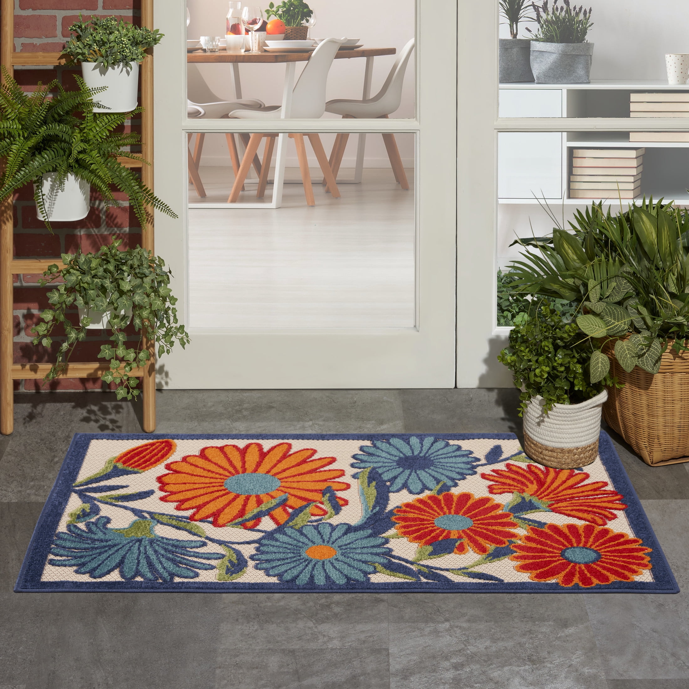 Nourison Aloha 2' x 3' Multicolor Outdoor Rug