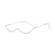thumbnail image 3 of Gafas de medio marco Marcos de anteojos sin lentes Medio marco de metal Gafas falsas decorativas para accesorios fotográficos Etapa Rendimiento Viajes marcos de plata diamante Fernando Gafas de sol de medio marco, 3 of 8