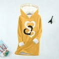 thumbnail image 3 of AOOCHASLIY Christmas Tops Weatshirt For Women Winter Warm Lined Fleece Tops Thick Warm Long Sleeve Pullover, 3 of 6