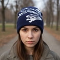 thumbnail image 4 of Jiibva Tree Frog Pattern Beanie Knitted Cap for Men & Women, Slouchy Skull Cap Embroidery Knitted Hat Cute Animal Cartoon Cap Outdoor Sports Warm Ski Hat, 4 of 7