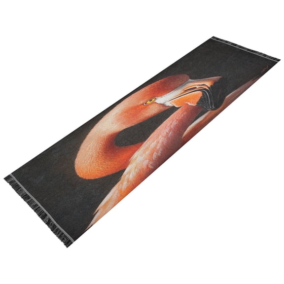 Runner Rug Classical Red Flamingo Pattern Style Pattern 72x23.5 indoor Washable Runner Rug