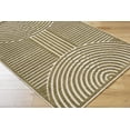 thumbnail image 3 of BoutiqueRugs Deron Contemporary Area Rug - Machine Washable - Olive, White - 5' x 7'2", 3 of 6