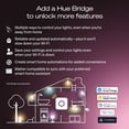 thumbnail image 5 of Foco LED inteligente Philips Hue A19 9W 2700K E26 810 lm, paquete de 4, 5 of 5