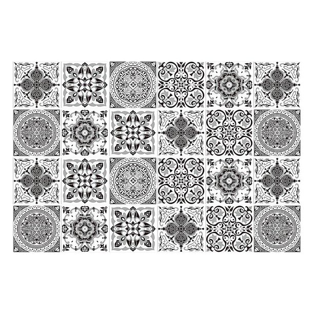 Pink 10 Uds. Pegatinas para azulejos contra salpicaduras, pegatinas para suelo y escaleras, murales de pared removibles impermeables para baño y cocina