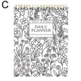 thumbnail image 1 of Color-In Notebook & Daily Planner Spiral Daily Planner, 1 of 7