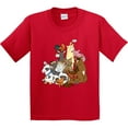 thumbnail image 3 of Inktastic Happy Farm Animals Youth T-Shirt, 3 of 5