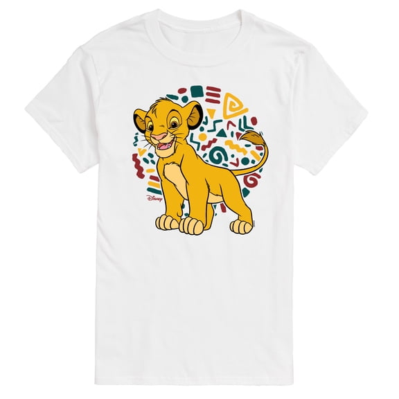 The Lion King - Simba Pattern - Men's Short Sleeve Graphic T-Shirt