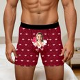 thumbnail image 4 of KHONTS Men's Personalized Boxers Husband Boyfriend Funny Boxers Face Photo Custom Valentine's Day Birthday for Him Brick Red XXL, 4 of 8