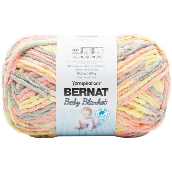 Bernat Baby Blanket Big Ball Yarn-Spring Blossom