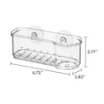 thumbnail image 5 of Mainstays Clear Plastic Kitchen Sink Organizer Caddy, Sponge Holder, Dish Brush Holder and Soap Storage for Sink Organization, 5 of 5