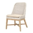 thumbnail image 2 of Benzara BM185215 Wood & Loom Dining Chair with X Stretcher Base Design, Multi Color - 34.5 x 22.5 x 25 in. - Set of 2, 2 of 2