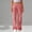 Red women wide leg pants a1, variant on Cagogo Women Wide Leg Elastic Waist Pants Flowy Striped Casual Lounge Long Pants Loose Comfortable for Vacation Travel Beachwear, Blue S