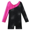 thumbnail image 5 of BAOHULU Girls Gymnastics Leotard Long Sleeve Stripes Black Tank Biketards, 5 of 5