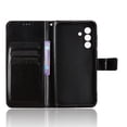 thumbnail image 4 of Wallet Case for Samsung Galaxy A37 5G with Card Holder, PU Leather Flip Phone Case with Kickstand Magnetic Closure Wrist Strap Black, 4 of 5