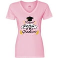 thumbnail image 3 of Inktastic Proud Cousin Of The Graduate-Family Graduation Women's V-Neck T-Shirt, 3 of 5