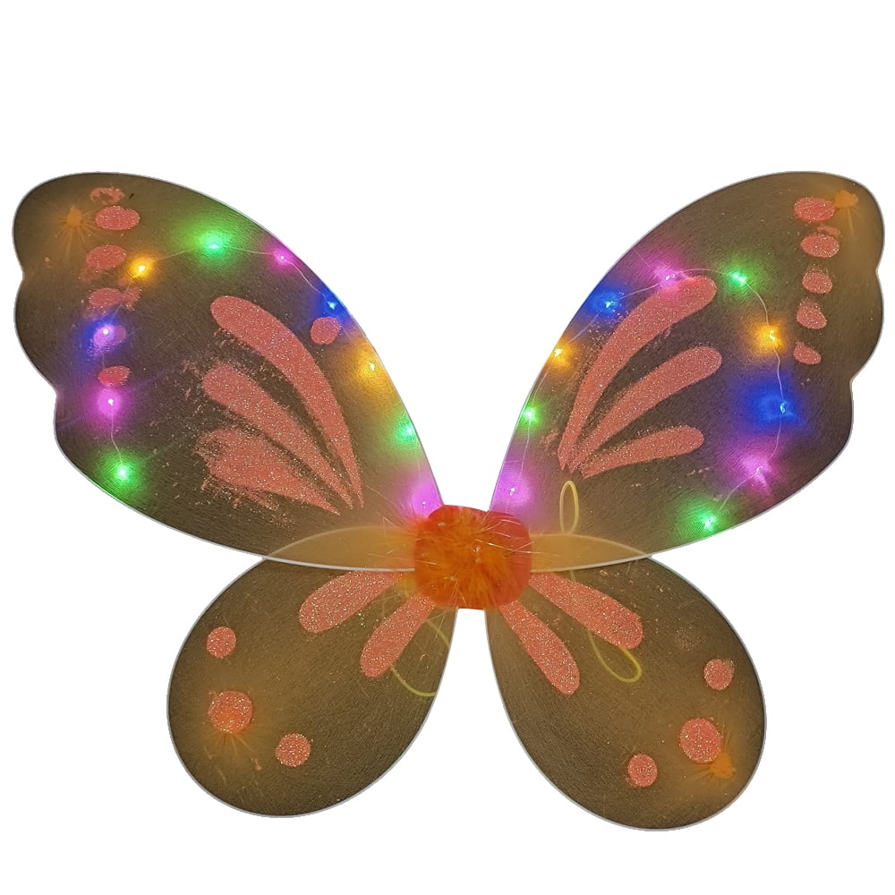 Blinking Aqua LED Fairy Wings