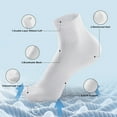 thumbnail image 2 of Honeysea 6/12 Pairs Quarter Socks for Women Men - Casual Crew Socks Arch Support Breathable Socks Quarter Socks Unisex, 2 of 7