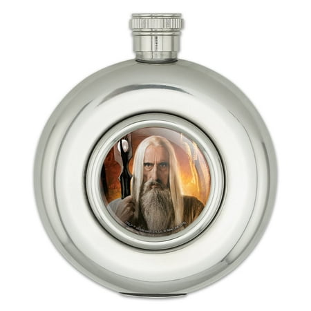 

The Lord of the Rings Saruman Character Round Stainless Steel 5oz Hip Drink Flask