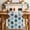 Blue, variant on Grey Purple Moroccan Table Runner 90 Inches, Retro Bohemia Geometric Pattern Bed Runner Dresser Scarves Tabletop for Indoor Outdoor Parties/Ceremony/Banquet, 13" x 90"