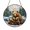 Acrylic 3.5 Inch, variant on Woodland Bear Window Hanging – Stained Glass Style Decor1701