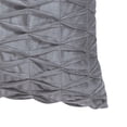 thumbnail image 5 of VCNY Home Smocked 18" x 18" Grey Polyester Geometric Oblong Decorative Pillow, 5 of 5