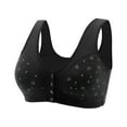thumbnail image 2 of Daisy Bras for Older Women, Front Closure Wireless Push Up Bra, No Underwire Comfortable Full Coverage Cotton Bra for Everyday Wear, 2 of 4