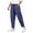 Navy, variant on Casual Loose Fit Harem Pants Pure Color Elastic Waist Ankle Trousers Comfortable Daily Wear Beach Cover up Pants for Women Women Pants Casual Workout Women Harem Pants Floral Pants for Women Casual