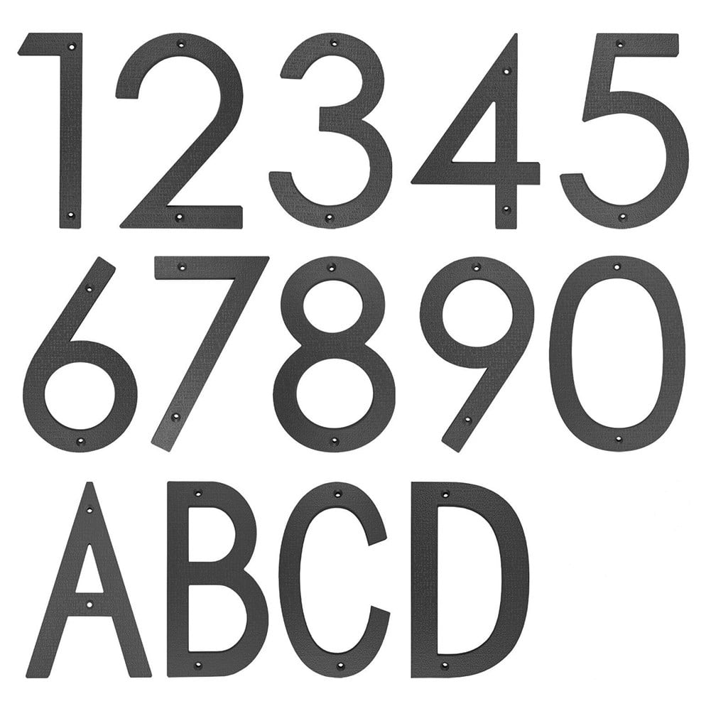 Ana 12" black house number with numbers/letters for outdoor decorationHome Decor