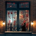 ZENMELE House Decoration Window Door Cover Scary Hands Window Cling Window Poster Garage School ...