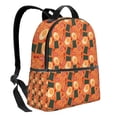 thumbnail image 2 of Lsque Ramen Noodle Soup Pattern Backpack – School Travel Canvas Daypack with Ergonomic Padded Straps, Multiple Compartments & Leather Handle, 2 of 5