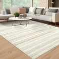 thumbnail image 2 of Hasoo 5' x 7' Area Rug Boho Foldable Oriental Vintage Distressed Rug Traditional Carpet for Living Room Bedroom Beige, 2 of 5