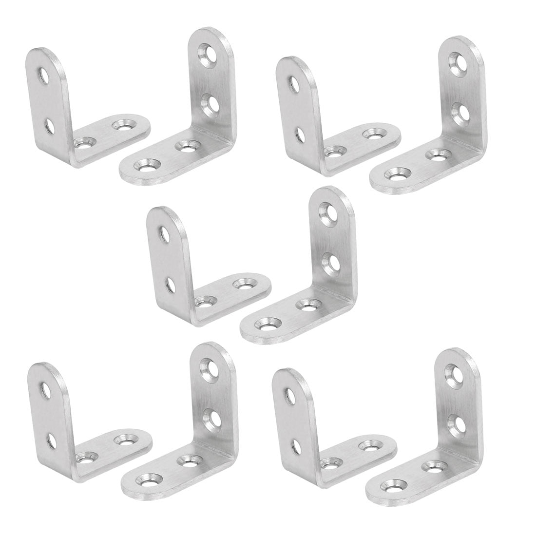 Uxcell Wall Mounting Shelf Support Angle Bracket Silver Tone 18