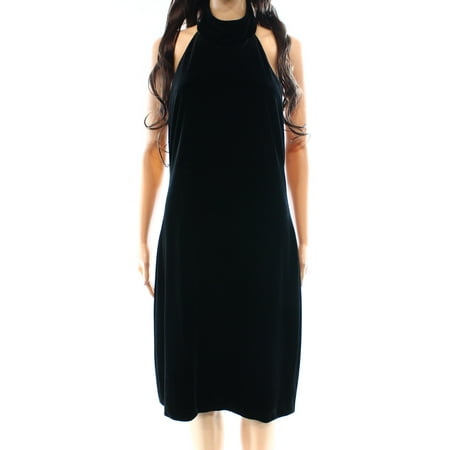 Lauren Ralph New Black Velvet Choker 0 Lauren Ralph New Black Velvet Choker 0 Sheath Halter Dress