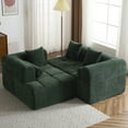 thumbnail image 6 of Dinosisco 101" Reversible Sectional Sofa, L-Shaped Modular Sponge Couch for Living Room, Green Chenille, 6 of 10