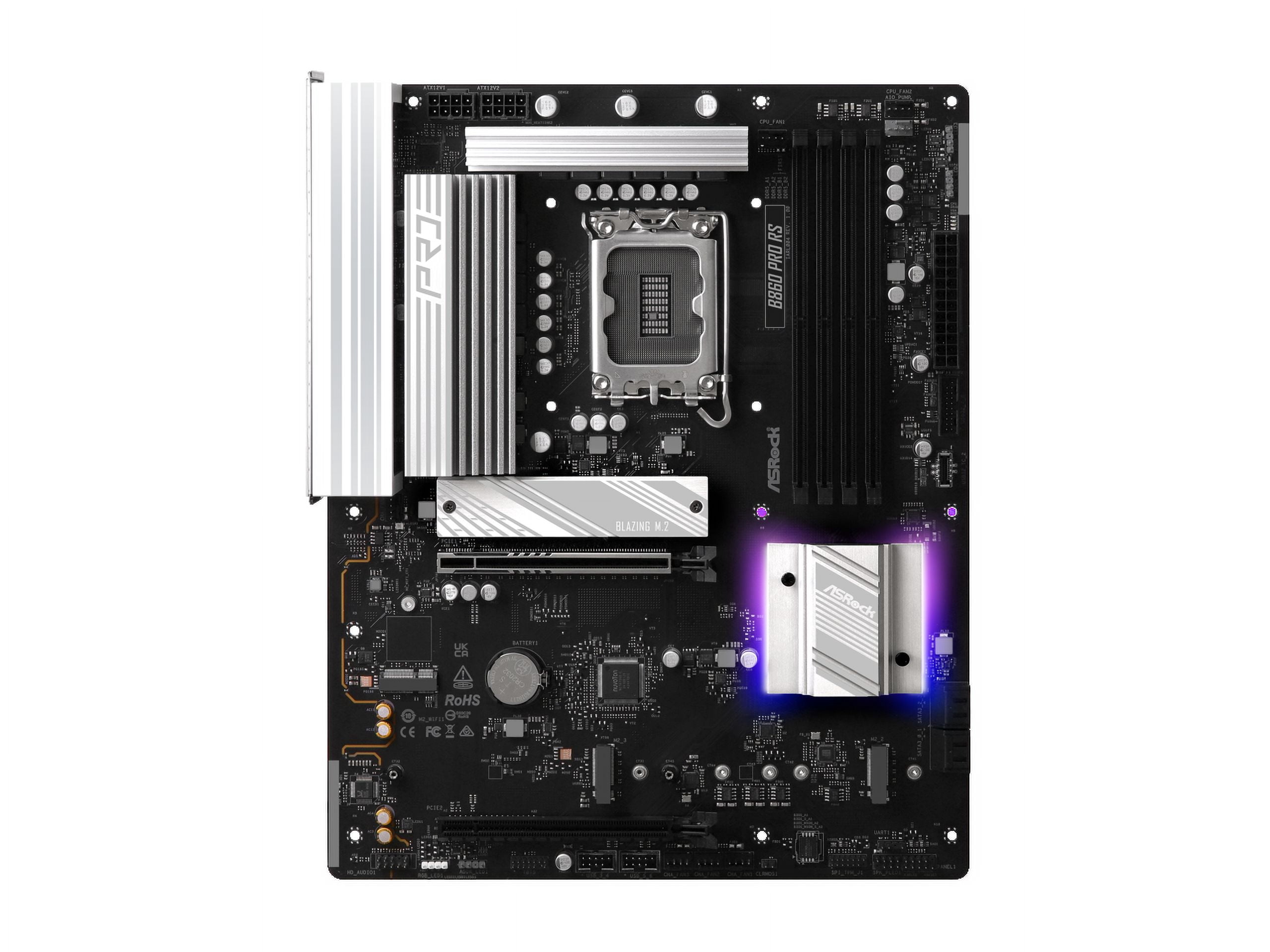 ASRock B860 Pro RS LGA 1851 Intel B860 SATA 6Gb/s DDR5 Intel Core Ultra ATX Motherboard