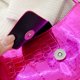 thumbnail image 3 of Bolso de hombro de moda PU cuero Simple Lady Underarm Bag para ir de compras (Rose Red), 3 of 5