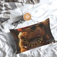 thumbnail image 5 of Yiaed Hip-Hop Guinea Pig. Print Brushed Microfiber Envelope Pillowcases, Standard,Envelope Closure Pillow Cases(No pillow core)-14"x20", 5 of 6