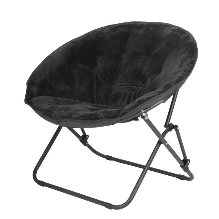 Mainstays Saucer Chair for Kids and Teens Black Walmart
