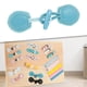 thumbnail image 4 of Juguetes Montessori, Botón de Abrigo, Tablero de Actividades de Habilidades Básicas para Niños, Niños, Niñas, Niños Pequeños, Regalo de Cumpleaños , hebilla de hebilla de cuerno azul, 4 of 7