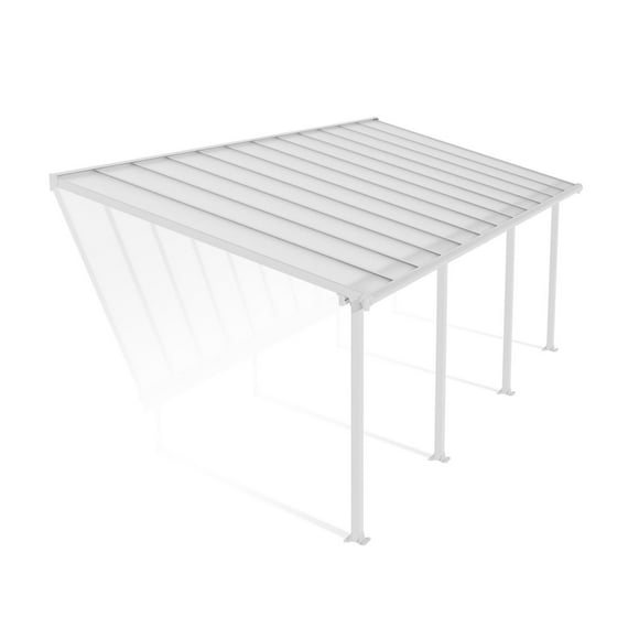 CANOPIA by PALRAM Housse de patio en aluminium Olympia, 10 pi x 14 pi, blanche