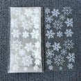 thumbnail image 6 of 100Pcs Snowflake Printed Gift Bags - Transparent Plastic Storage Pouch for Snacks, Nuts, and Bakery Goodies, 6 of 8